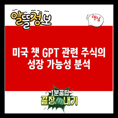 미국 챗 GPT 관련 주식 TOP