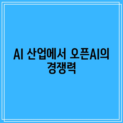 오픈AI 시장 점유율: 투자자를 위한 AI 산업 분석