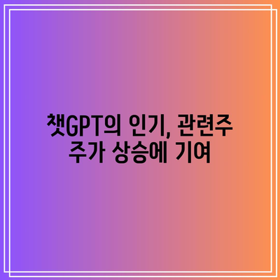 챗GPT 관련주 주가 급등: 빅베어.ai, 사운드하운드 등