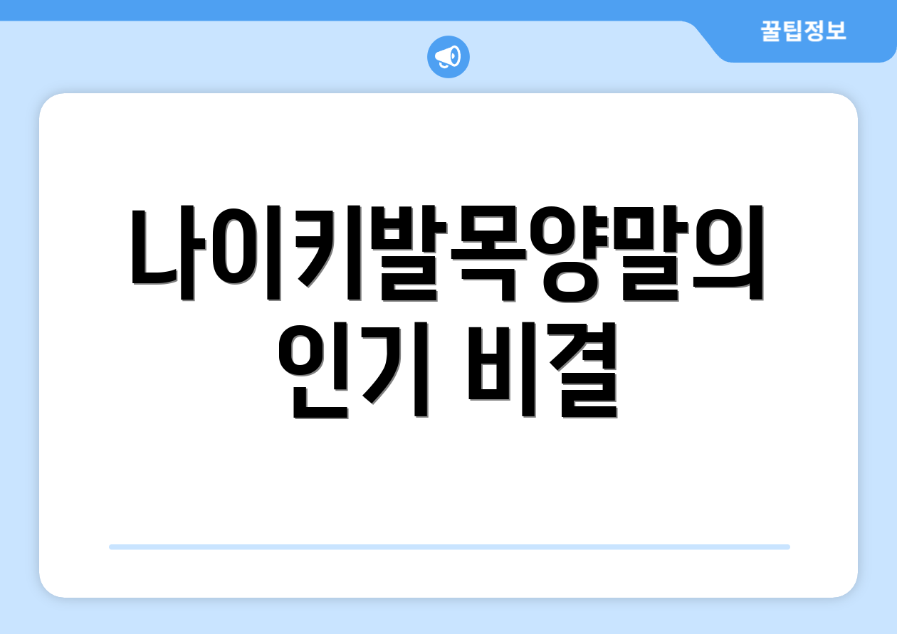 나이키발목양말의 인기 비결